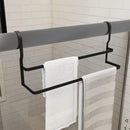 Suporte Para Toalhas Toalheiro de Box Preto Fosco Banheiro Organizador