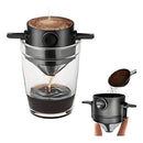 Mini Filtro De Café Chá Portátil Coador De Café da Manha Reutilizável Inox Dupla Camada