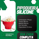 Pipoqueira De Silicone Dobrável Para Micro-ondas Com Tampa Balde Pipoca