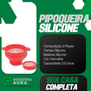Pipoqueira De Silicone Dobrável Para Micro-ondas Com Tampa Balde Pipoca
