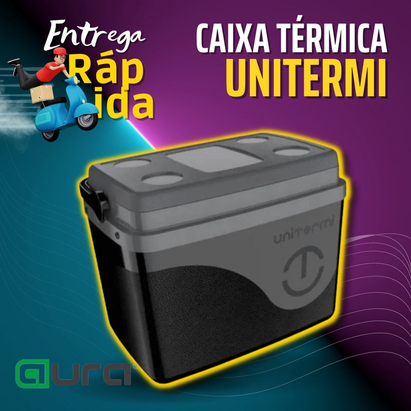 Caixa Térmica Cooler Floripa 30 Litros 45 Latas Com Alça Unitermi