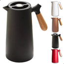 Garrafa Térmica 1L Café Chá Nórdica Cabo Madeira