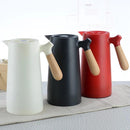 Garrafa Térmica 1L Café Chá Nórdica Cabo Madeira