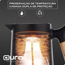 Garrafa Térmica 1L Café Chá Nórdica Cabo Madeira