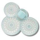 Aparelho de jantar cerâmica 20 peças jogo completo Biona . Prato fundo, prato raso, sobremesa, xicara e pires