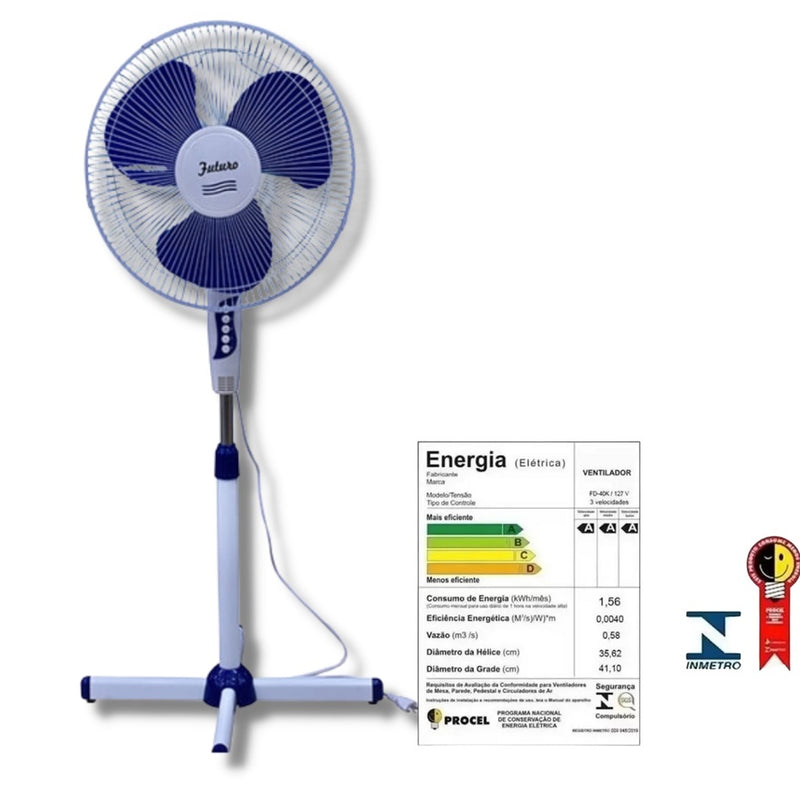 Ventilador De Chão De Pé De Coluna 130cm Forte e Silencioso