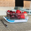 Conjunto 3 Potes Vidro Hermético Mantimentos Marmita 370ml