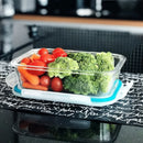 Kit 5 Potes Vidro Hermético Mantimentos Marmita 370ml Premium