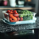 Kit 5 Potes Vidro Hermético Mantimentos Marmita 370ml Premium