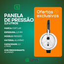 Panela de Pressão 2,5 Litros em Alumínio Resistente Fortlar Polida Fechamento Interno