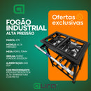 Fogão Standard Alta Pressão Industrial 2 Bocas Completo Com Kit de Alta Pressão