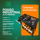 Fogão Standard Alta Pressão Industrial 2 Bocas Completo Com Kit de Alta Pressão