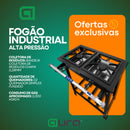 Fogão Standard Alta Pressão Industrial 2 Bocas Completo Com Kit de Alta Pressão