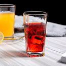 Jogo De 12 Copos 320ml Vidro Bali Quadrado Luxo Transparente