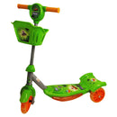 Patinete Infantil 3 Rodas Luz Led Com Cesto Música Regulável