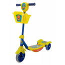 Patinete Infantil 3 Rodas Luz Led Com Cesto Música Regulável