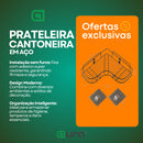 Kit 2 Prateleiras Suporte Com Alto Adesivos Para Parede Banheiro Cozinha lavanderia Shampoo Sabonete