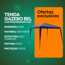 Tenda Gazebo Desmontável Praia 3x3 Camping + Bolsa De Transporte
