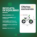 Bicicleta Equilíbrio Bike Sem Pedal Aro 12 Menino Criança