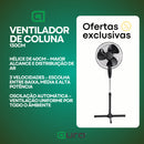 Ventilador De Chão De Pé De Coluna 130cm Forte e Silencioso