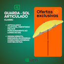Guarda Sol Articulado Classic Verão Fps 60 Grande 1,93m Bel Sortido