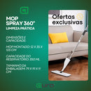 Mop Spray Giratório Limpeza Flash Mágico Rodo Esfregão Flat