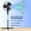 Ventilador De Chão De Pé De Coluna 130cm Forte e Silencioso