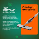 Mop Spray Giratório Limpeza Flash Mágico Rodo Esfregão Flat