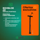 Bomba Para Encher Pneu De Carro Moto E Bike de 40Cm E 59cm