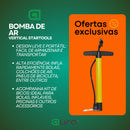 Bomba Para Encher Pneu De Carro Moto E Bike de 40Cm E 59cm