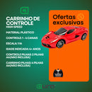 Carrinho de Controle Remoto Brinquedo Super Carro de Policia Carrinho Força Tática ou Ferrari