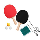 Kit Ping Pong Tenis De Mesa 2 Raquetes 3 Bolas Suporte Rede Criança Divertido Brinquedo