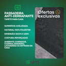 Tapete Passadeira Antiderrapante1,50 x 0,50 Corredor Quarto Sala Aveludado Costura Reforçada