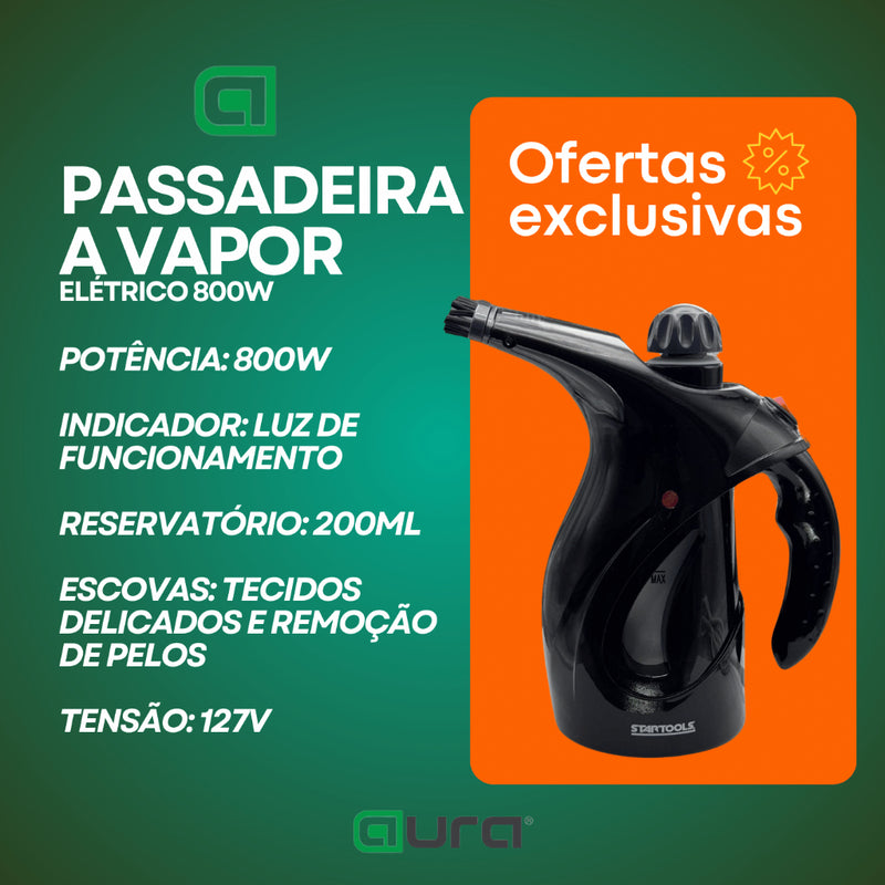 Passadeira A Vapor Passar Roupa 127v 200ml Tira Amasso Portátil