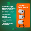 Porta Suporte Papel Higiênico De Chão 3 ou 4 Rolos Papeleiro Banheiro Casa