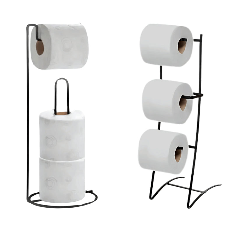 Porta Suporte Papel Higiênico De Chão 3 ou 4 Rolos Papeleiro Banheiro Casa