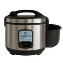 Panela de Arroz Elétrica 10 Xícaras Inox Unitermi Cozinha Fácil Limpeza