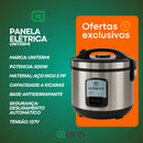 Panela de Arroz Elétrica 10 Xícaras Inox Unitermi Cozinha Fácil Limpeza