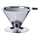 Coador Nacional Filtro de Café 103 Unitermi Peneira Aço Sem Uso de Papel Cor Inox Cozinha