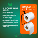 Suporte Porta Papel Higiênico Duplo Para Banheiro Para Caixa Acoplada Para Dois Rolos
