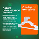 kit 50 Cabides Acrílico Adulto Aura do Brasil Reforçado