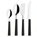 Jogo de Talheres 16 Peças Inox Preto Faqueiro Cozinha Completo