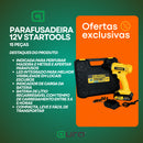 Parafusadeira e Furadeira Bivolt 12v 15 Peças Startools