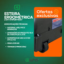 Esteira Ergométrica 2x1 Dobrável Importway 127v 10km/h 120kg Cor Preto