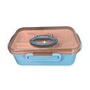 Marmita Lancheira Com 2 Compartimento Talheres Fitness Lancheira Adulto E Infantil