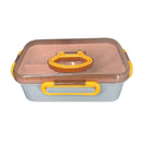 Marmita Lancheira Com 2 Compartimento Talheres Fitness Lancheira Adulto E Infantil