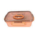 Marmita Lancheira Com 2 Compartimento Talheres Fitness Lancheira Adulto E Infantil