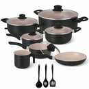 Jogo de Panelas Antiaderente Revestimento de Cerâmica 10 Peças