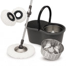 Mop Com Centrifuga Inox Com Refil de Microfibra e Cabo em Inox 8 Litros Mopi