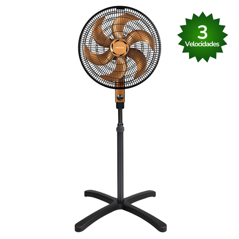 Ventilador De Chão De Pé De Coluna 40cm Preto Forte e Silencioso